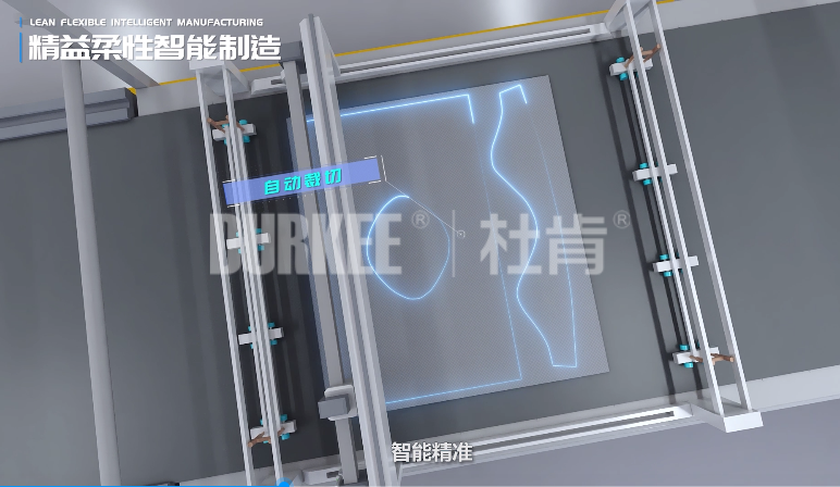 金沙js9线路中心柔性复合风管自动裁切
