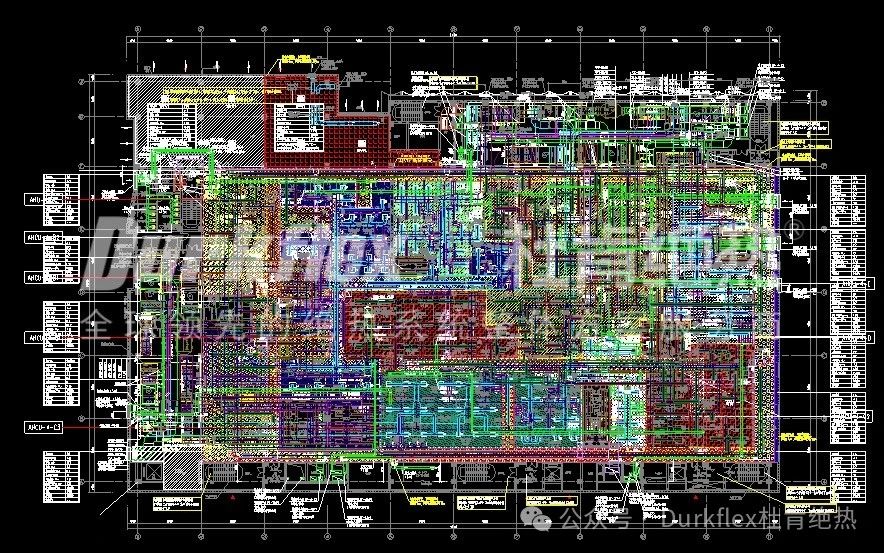 金沙js9线路中心绝热生物医药暖通方案图纸